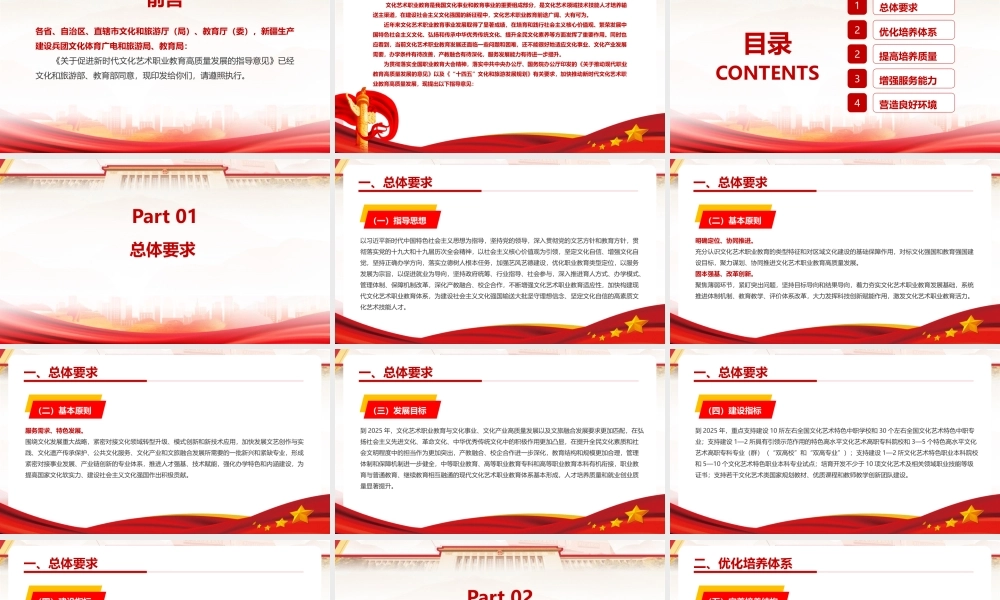 2022《关于促进新时代文化艺术职业教育高质量发展的指导意见》全文PPT课件.pptx