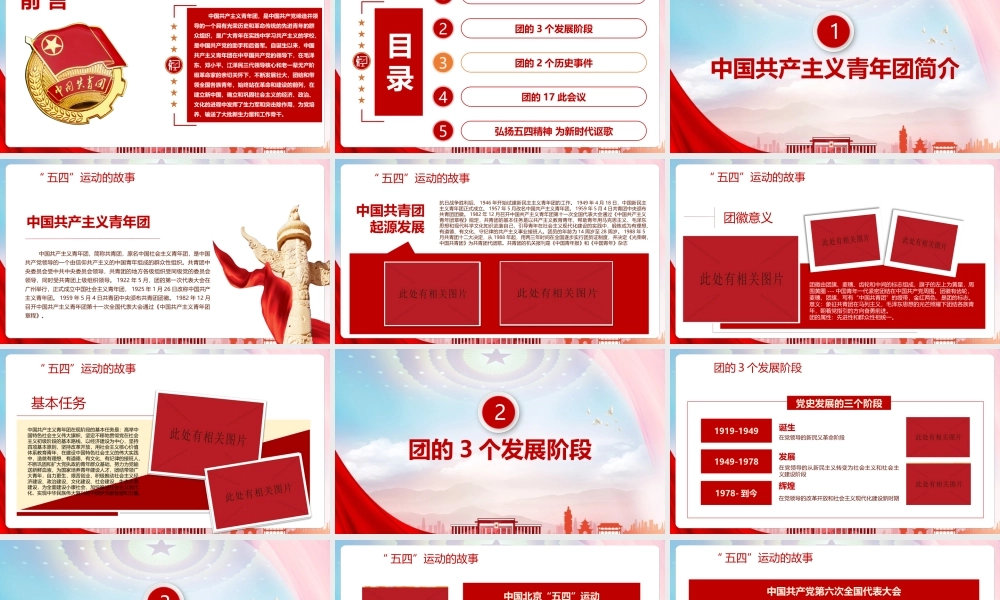 20221922年至2022年中国共青团发展历程重点学习课件.pptx