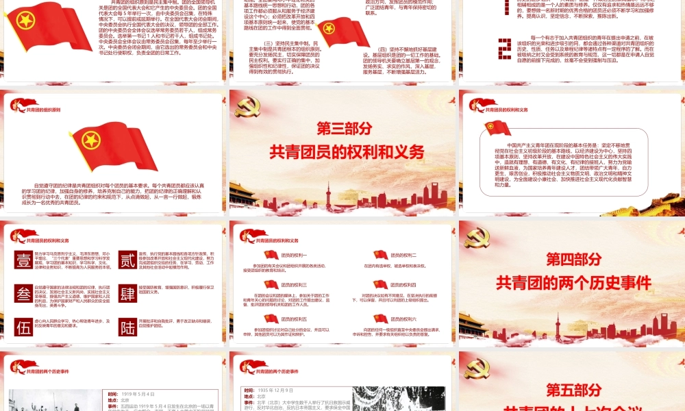 共青团的光辉历史党课学习PPT课件.pptx