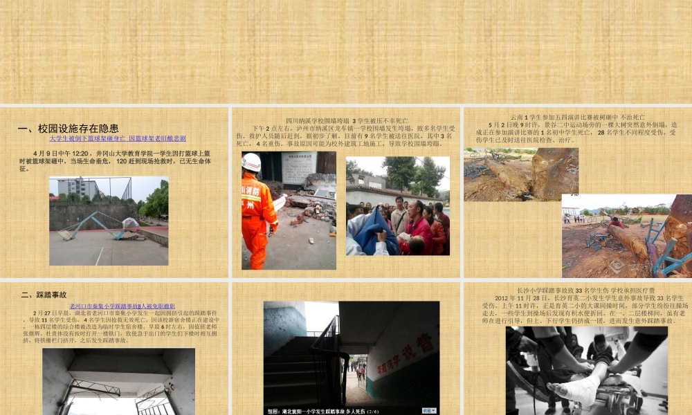 校园安全事故案例.ppt