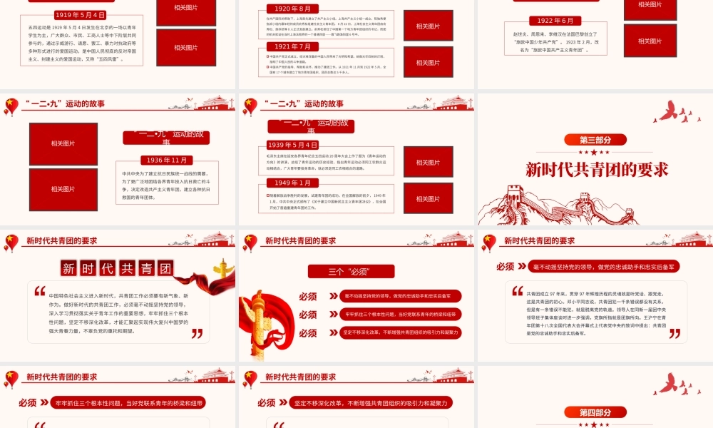 弘扬五四精神争做合格团员-青年建功新时代主题团日活动PPT课件（带内容）.pptx