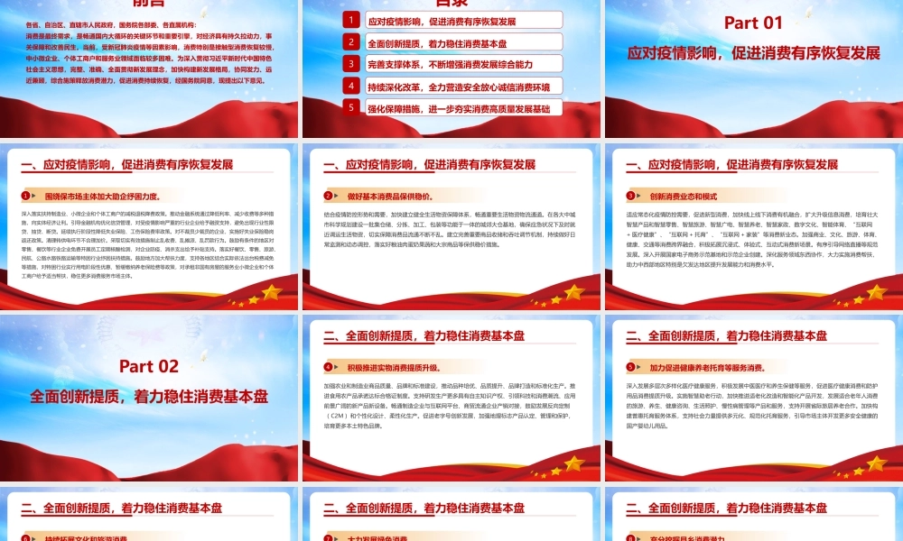 《关于进一步释放消费潜力促进消费持续恢复的意见》简版PPT课件.pptx