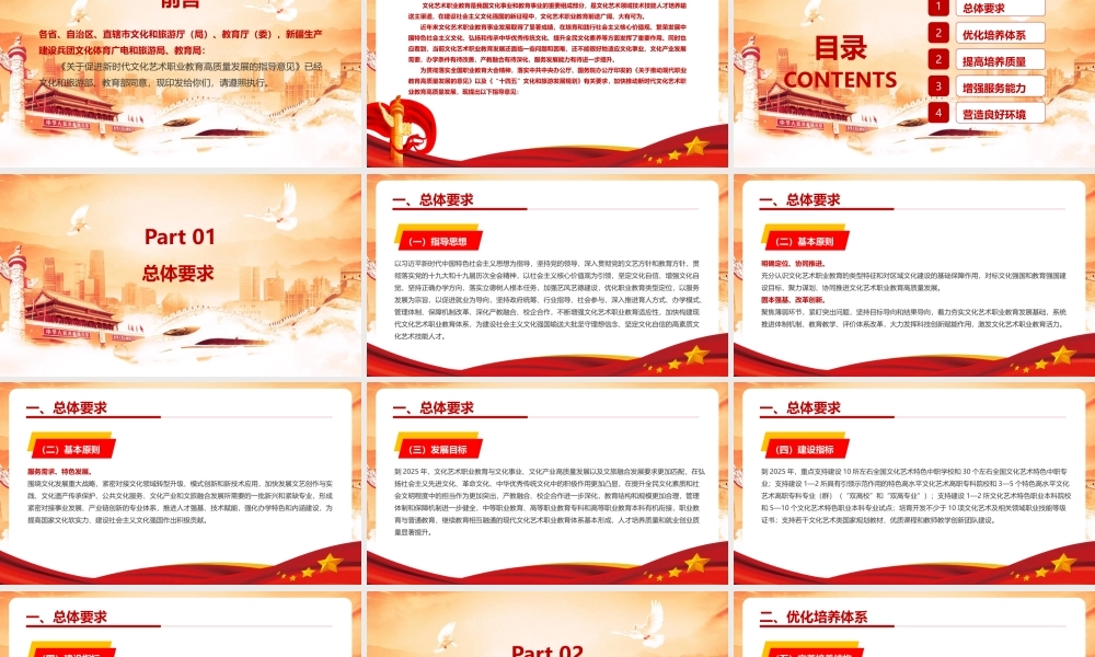 《关于促进新时代文化艺术职业教育高质量发展的指导意见》PPT课件下载.pptx