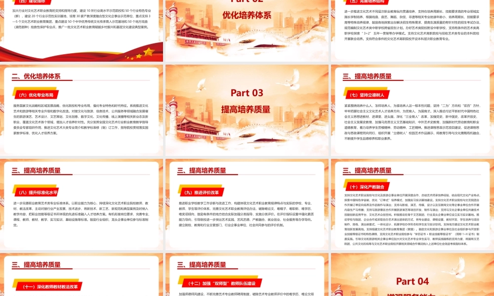 《关于促进新时代文化艺术职业教育高质量发展的指导意见》PPT课件下载.pptx