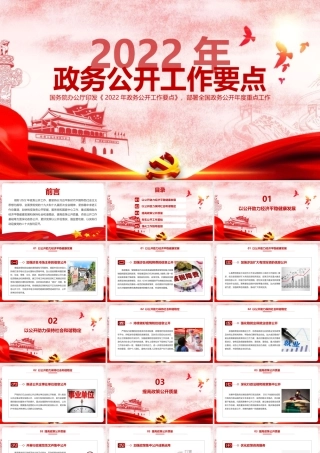 2022年《2022年政务公开工作要点》PPT课件.pptx