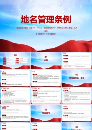 地名管理条例重点PPT.pptx