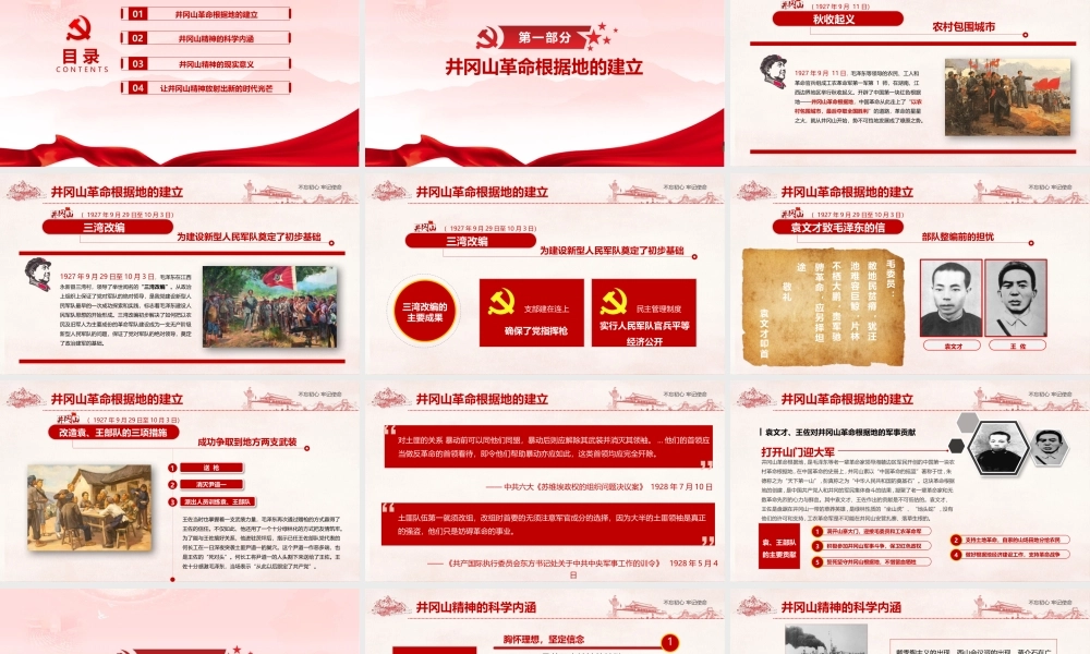 新《井冈山精神》精品党课.pptx