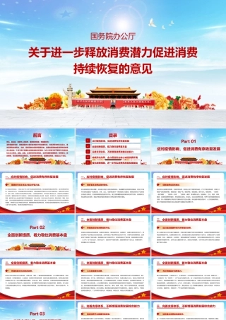 2022《关于进一步释放消费潜力促进消费持续恢复的意见》主要内容PPT课件.pptx