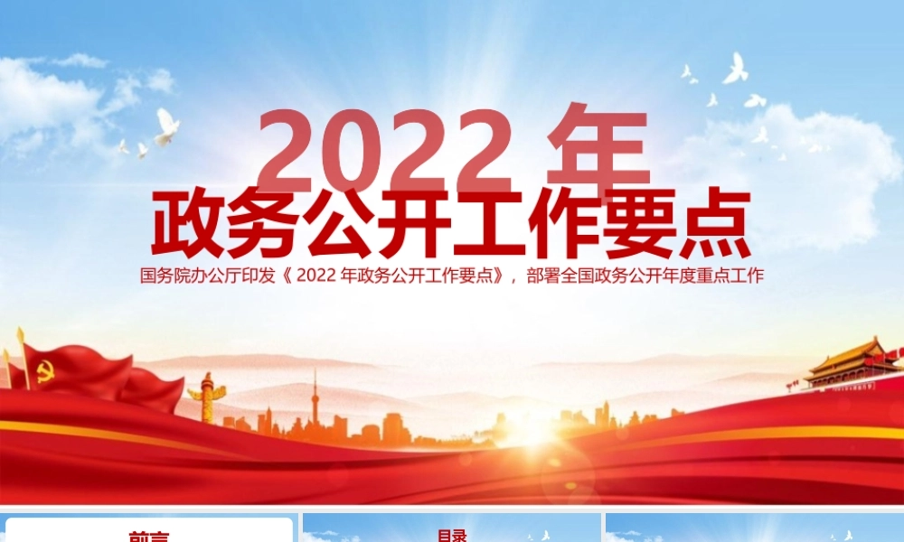 深刻把握2022年政务公开工作要点的PPT.pptx