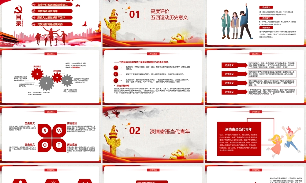 2022深入贯彻《弘扬五四精神创造青春辉煌》PPT课件.pptx
