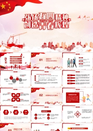 《弘扬五四精神创造青春辉煌》重点PPT.pptx