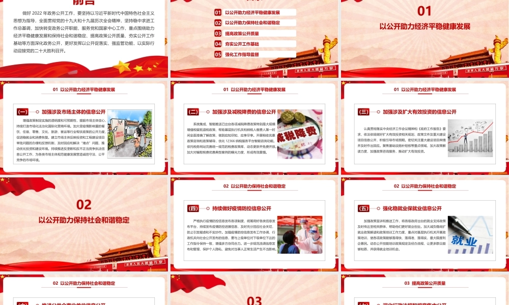 党课《2022年政务公开工作要点》（全文）PPT.pptx