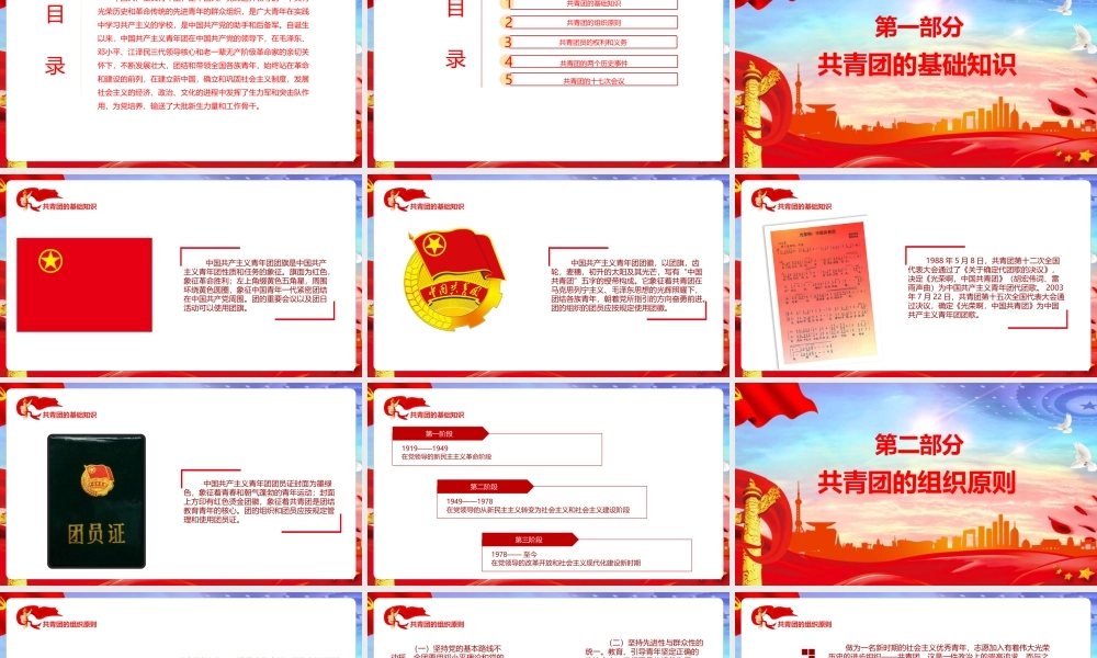 《共青团的光辉历史》微党课PPT.pptx