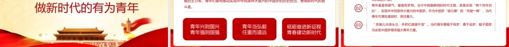 深入学习《传承五四精神》党课PPT.pptx