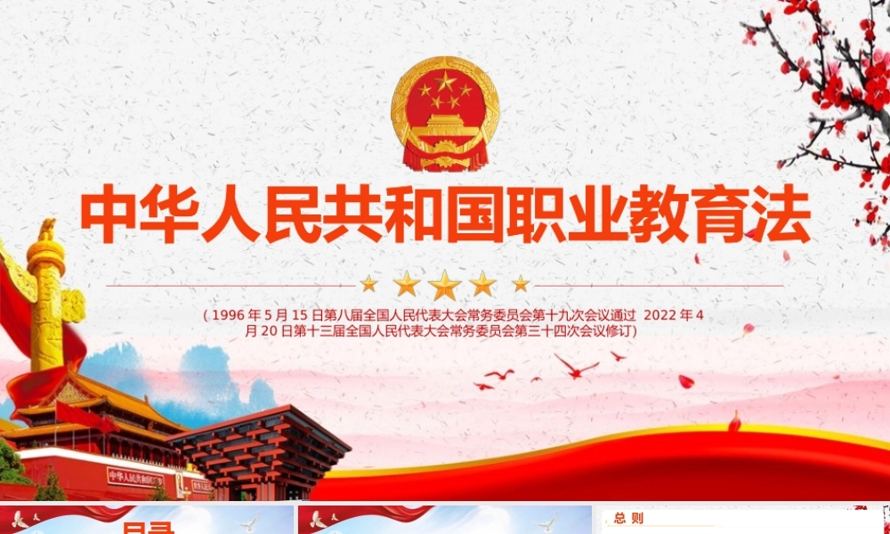 《中华人民共和国职业教育法》解读PPT.pptx