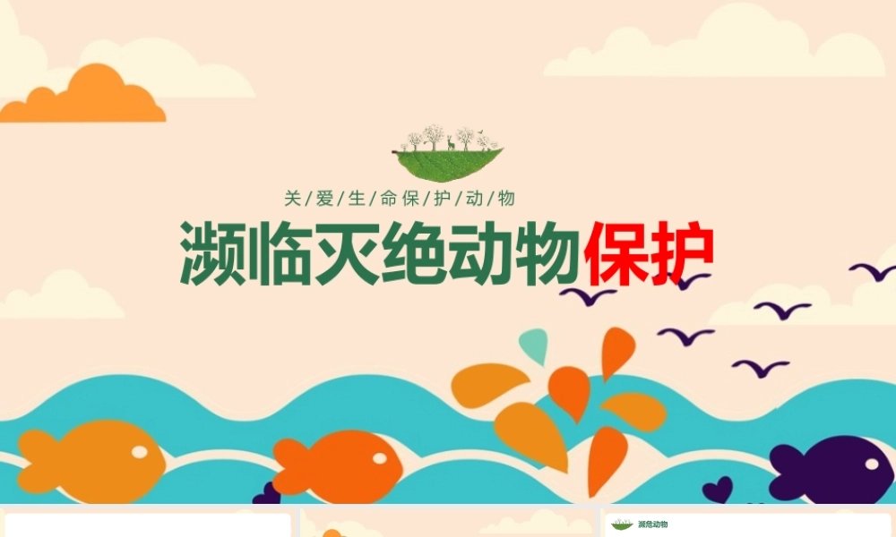 《濒临灭绝动物保护》专题ppt课件.pptx