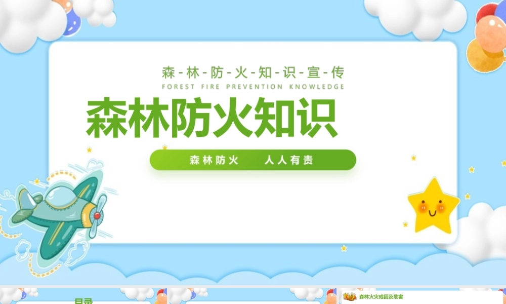 2022年《森林防火知识》精简课件ppt.pptx
