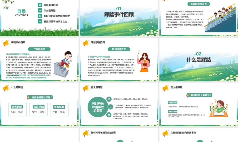 2022年中学生学习《防踩踏安全教育》ppt课件.pptx