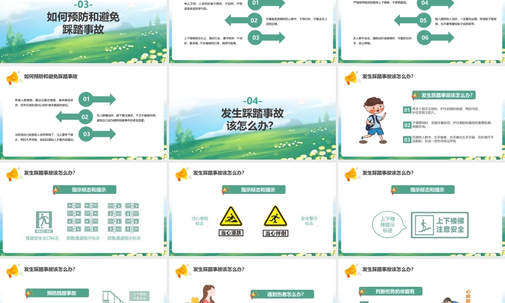 2022年中学生学习《防踩踏安全教育》ppt课件.pptx
