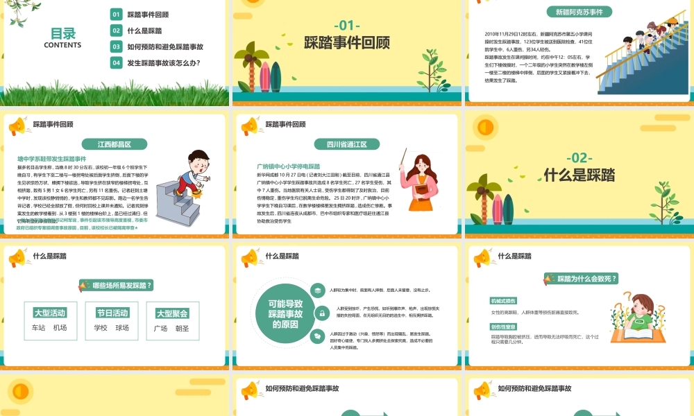 防踩踏安全教育课程ppt课件(含内容）.pptx