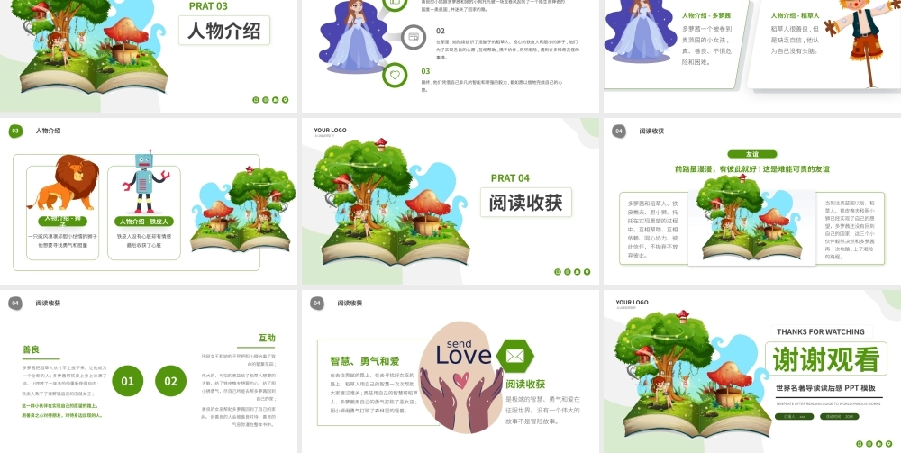 绿野仙踪名著导读读后感PPT模板.pptx