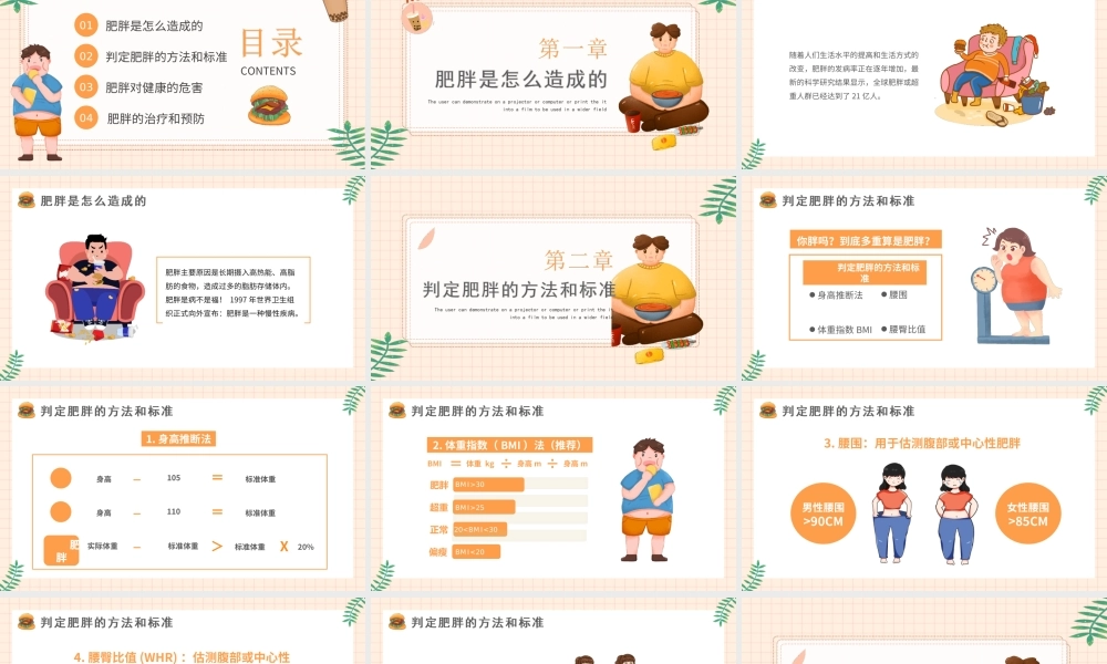 肥胖的危害主题班会-代谢异常内分泌异常脑血管病变PPT课件（带内容）.ppt