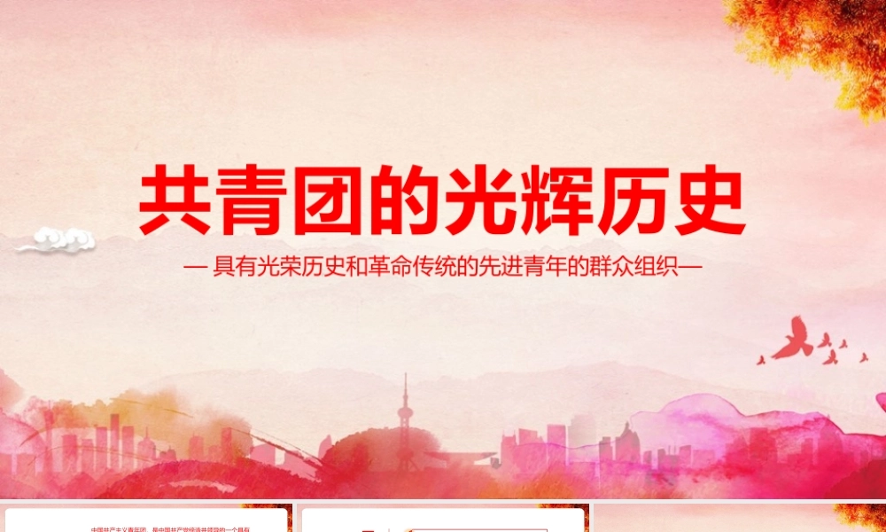 《共青团的光辉历史》详解PPT.pptx