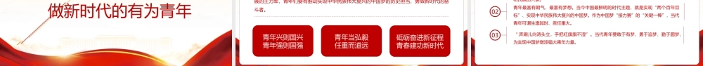 2022《传承五四精神》PPT课件（带内容）.pptx