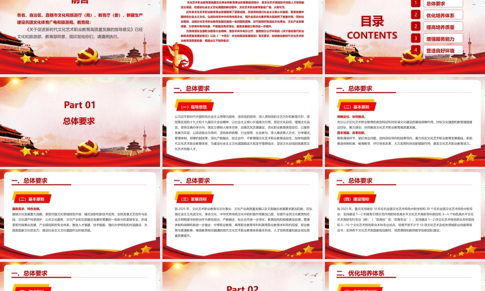 2022《关于促进新时代文化艺术职业教育高质量发展的指导意见》知识PPT课件.pptx