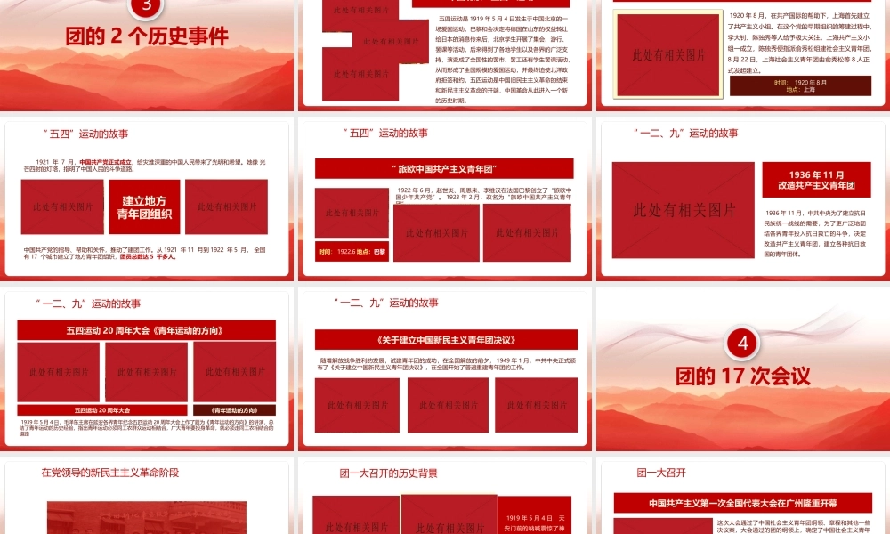 2022坚持《1922年至2022年中国共青团发展历程》 奋进新的历史征程课件.pptx