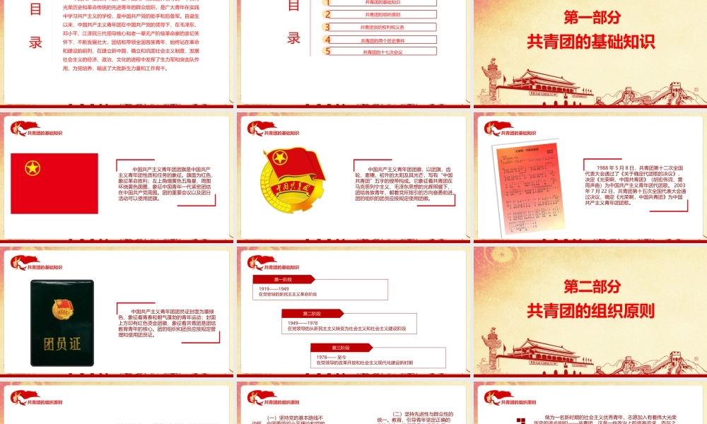 2022共青团的光辉历史（含内容）PPT.pptx