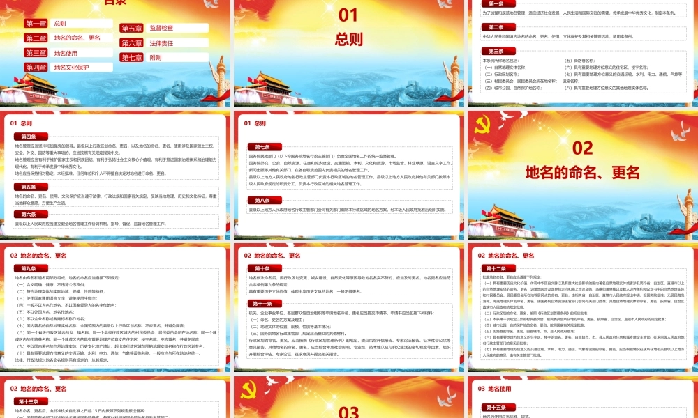 2022年弘扬《地名管理条例》PPT课件.pptx