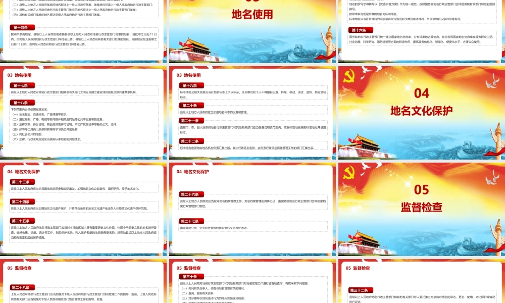 2022年弘扬《地名管理条例》PPT课件.pptx
