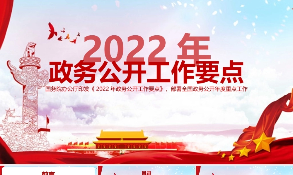 2022年政务公开工作要点微党课PPT.pptx