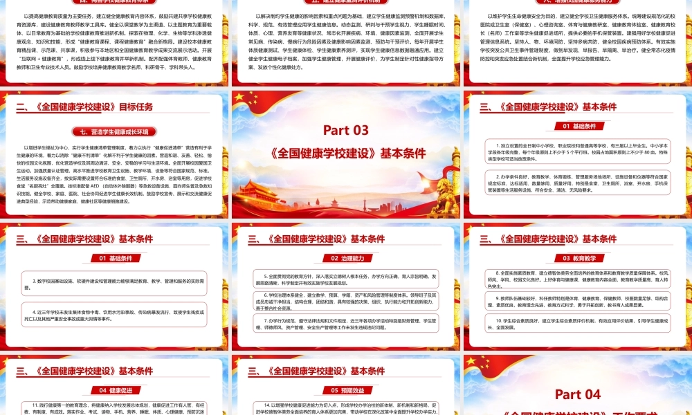 关于实施全国健康学校建设计划专题学习PPT.pptx