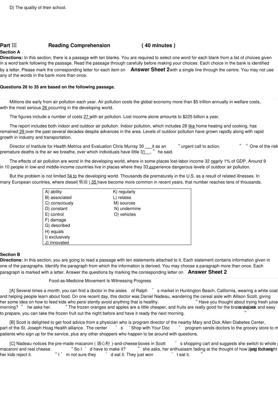 2018年12月大学英语四级真题及答案(第一套).pdf_第3页