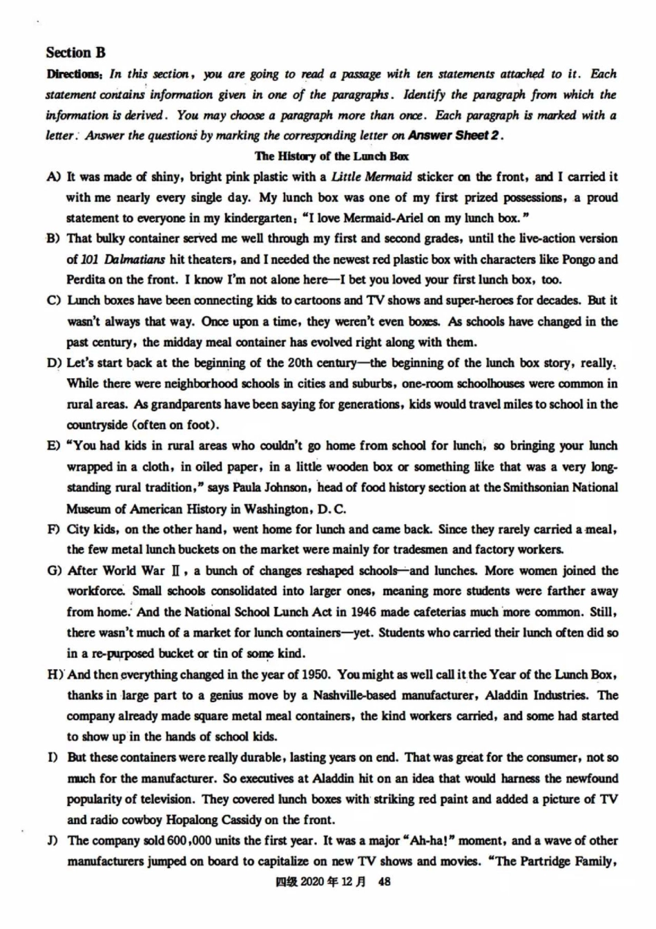 2020年12月英语四级真题(第三套解析).pdf_第2页