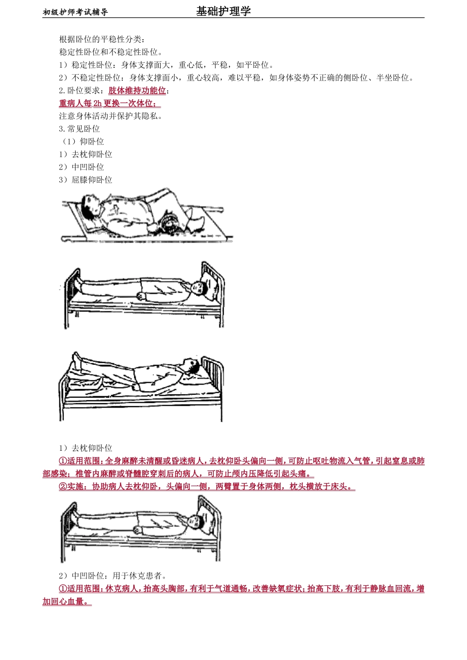 初级护师-基础护理学 第九章　舒适、休息、睡眠与活动.doc_第2页