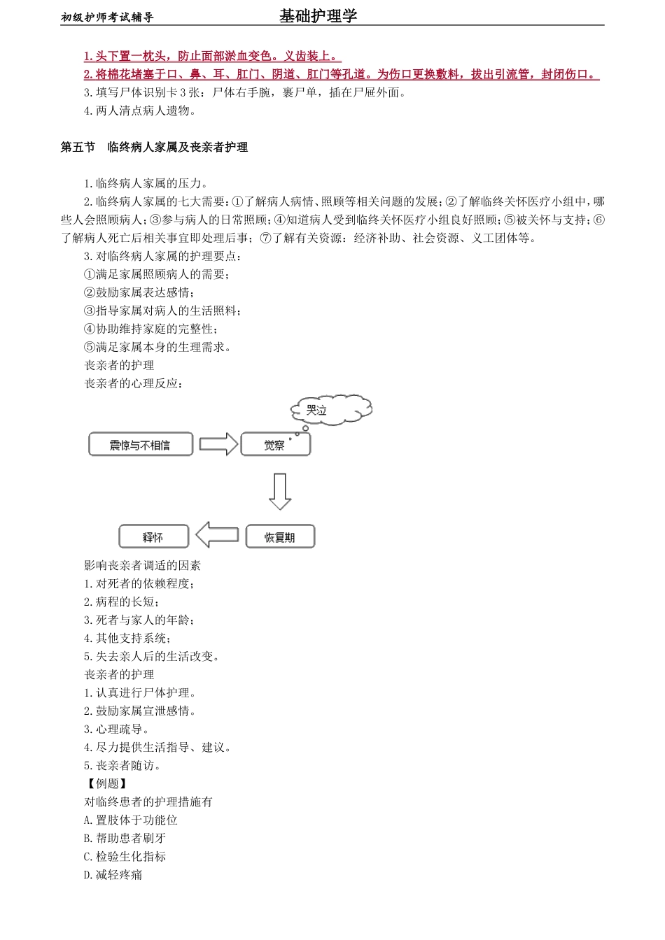 初级护师-基础护理学 第十八章　临终护理.doc_第3页