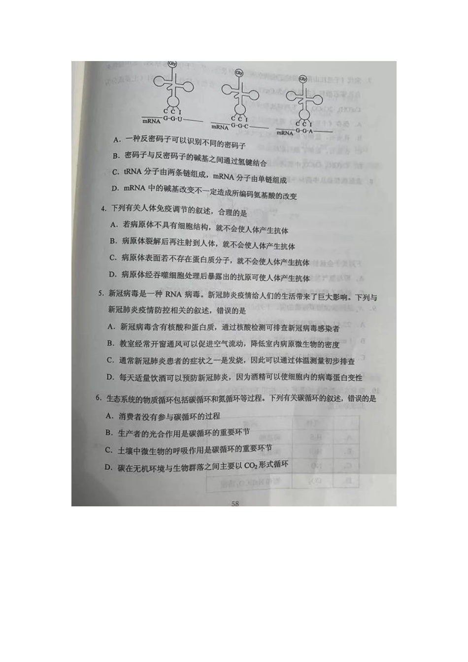 2020年四川高考理综试题（word版）.doc_第2页
