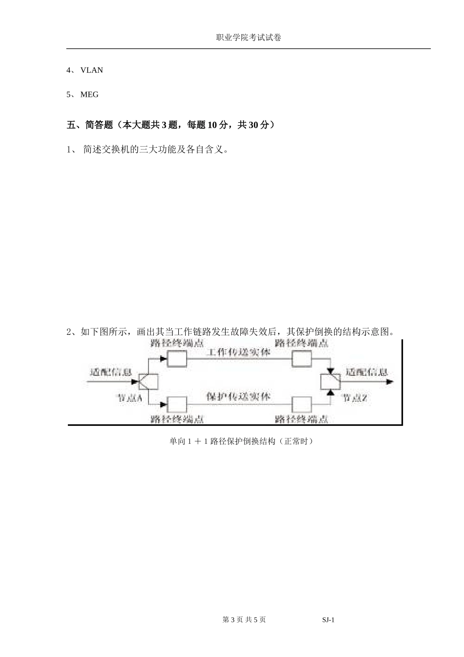 轨道交通光传输技术期末试卷（A）及答案.doc_第3页