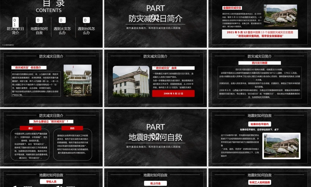 512全国反震减灾日-提升基层应急能力筑牢防灾减灾救灾的人民防线PPT课件（带内容）.pptx