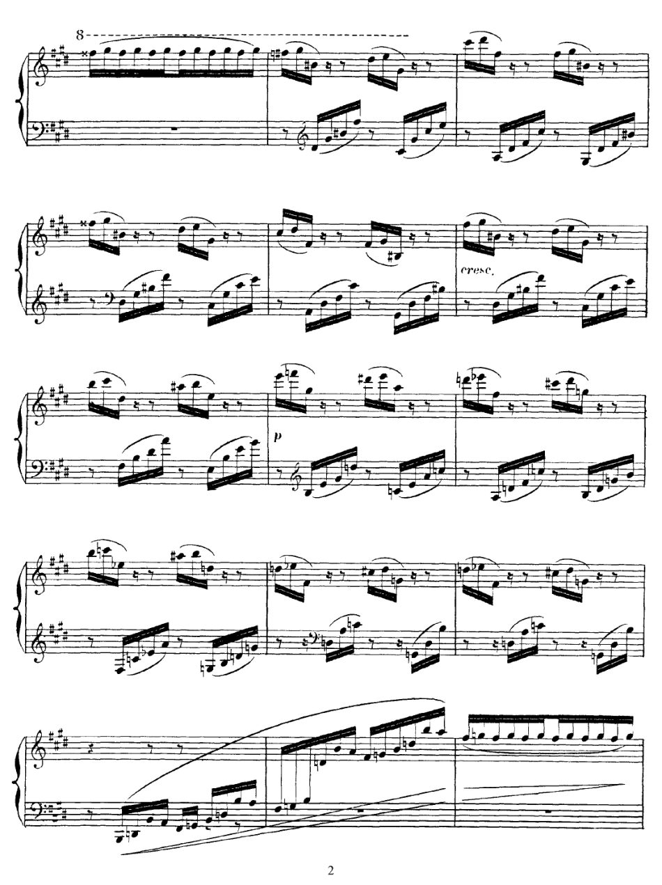 热情的快板 Allegro Appassionato, Op 70.pdf_第2页