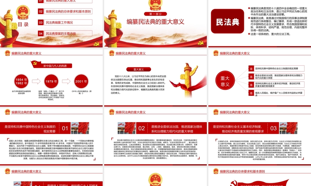新版民法典草案学习解读培训课件PPT.pptx
