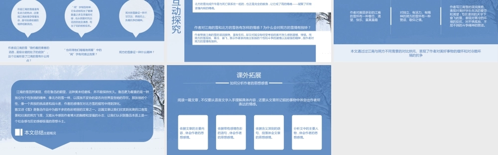 人教版语文八年级下册鲁迅《雪》PPT课件（带内容）.pptx