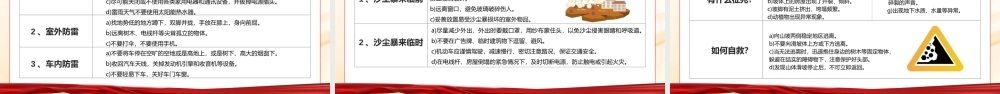 红色党政风全国防灾减灾日PPT模板.pptx