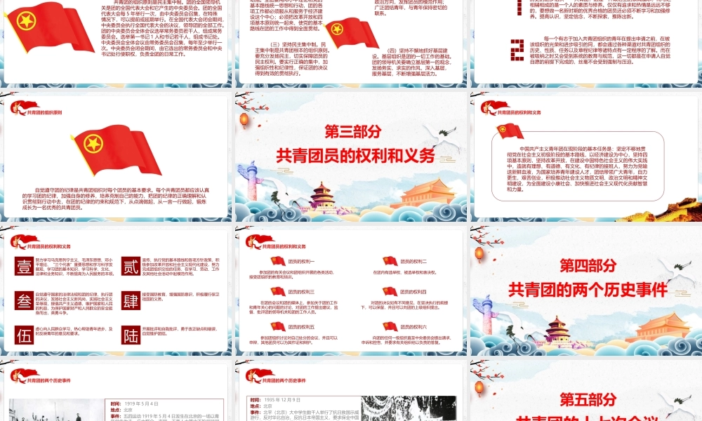 共青团的光辉历史专题学习PPT课件.pptx