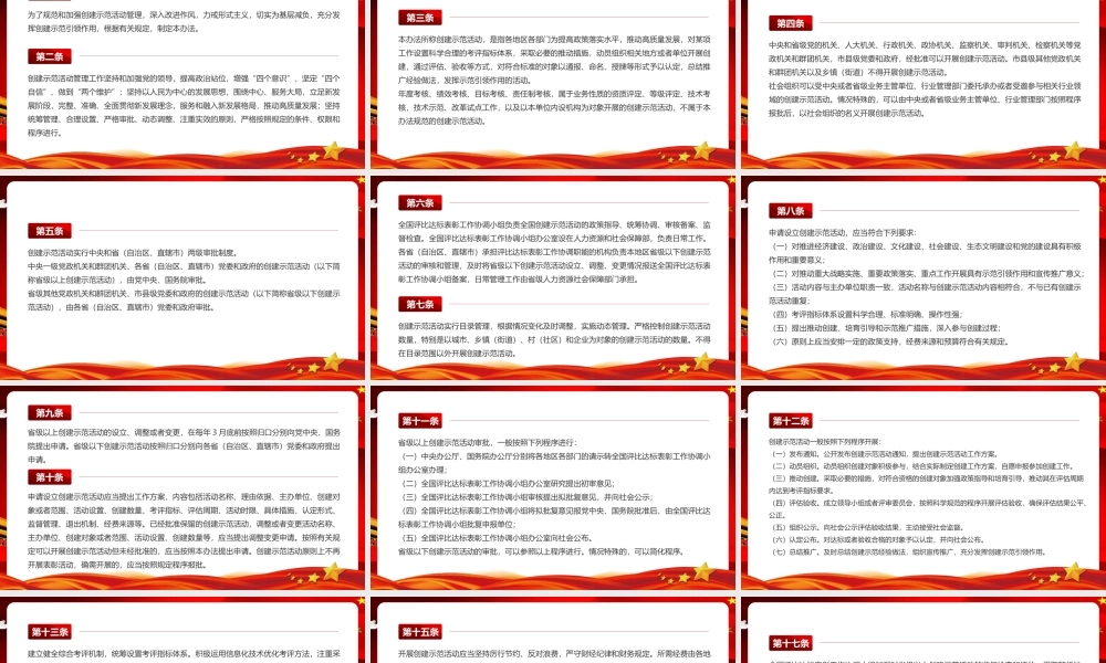 深入贯彻创建示范活动管理办法（试行）PPT课件.pptx