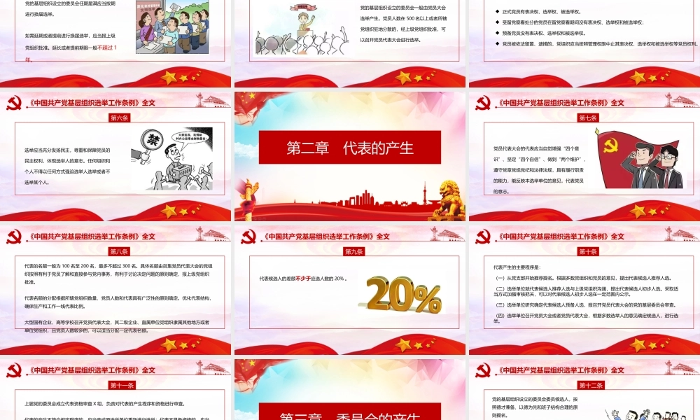《中国共产党基层组织选举工作条例》宣讲解读PPT.pptx