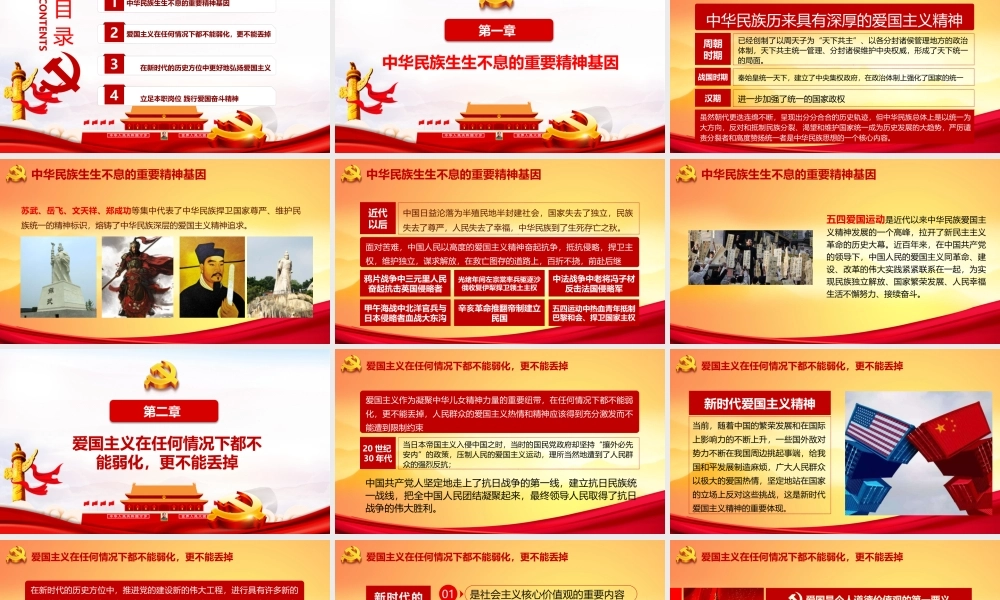 2022年弘扬爱国主义精神介绍精品.pptx